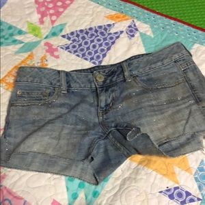 American Eagle Jean sparkly shorts